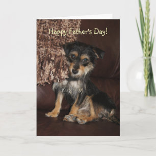 Carte Jolie, adorable Fête des pères de chien