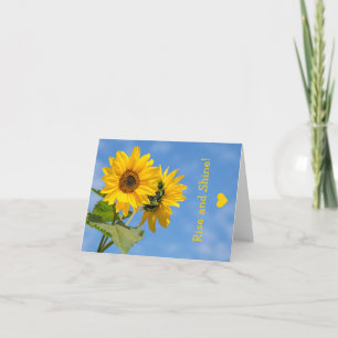 Carte Jolie augmentation et brillance tournesols Télécha