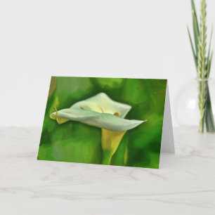 Carte Jolie Calla Lily Fleur Floral Art Note Card