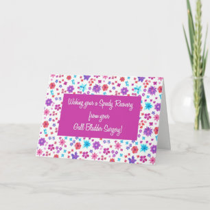 Carte Jolie florale Ditsy Obtenir Bien La Chirurgie de l