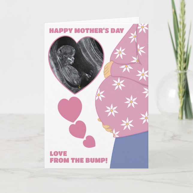 Carte Jolie future maman pour la fête des mères (Devant)