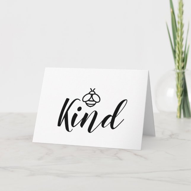 Carte Jolie minimaliste conception graphique d'abeille m (Devant)