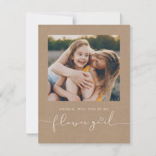 Carte Jolie Minimaliste Veux-tu être ma Demoiselle d'Hon