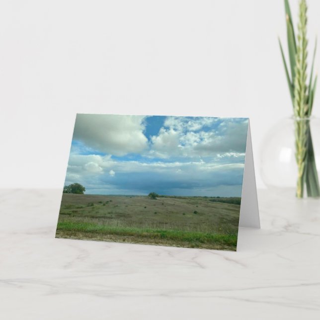 Carte Jolie photographie du paysage garder le contact (Devant)