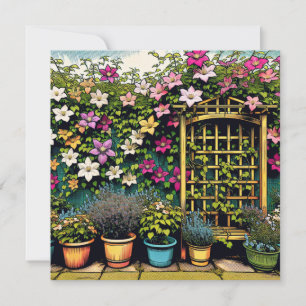 Carte Jolie Trellis extérieurs et Pots de Plantes