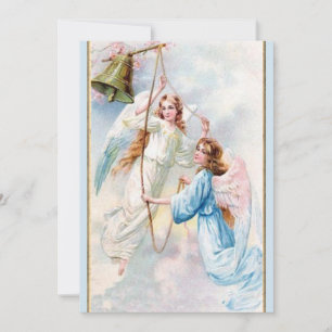 Carte Jolies Anges Avec Cloche