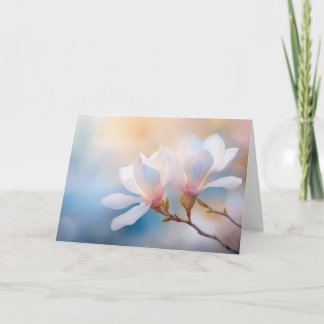 Carte Jolies fleurs de Magnolia