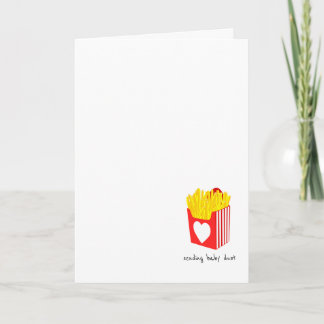 Carte Jolies frites Encouragement de transfert d'embryon