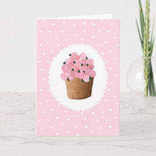 Carte Jolies roses roses fleurs Joyeuse Saint-Valentin