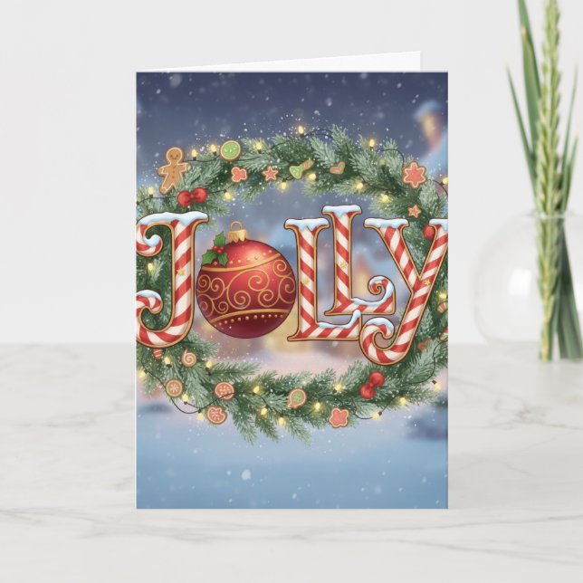 Carte Jolly Holiday - Christmas Card (Devant)