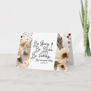 Carte Joshua 1 9 Soyez fort Soyez brave Bible Verse