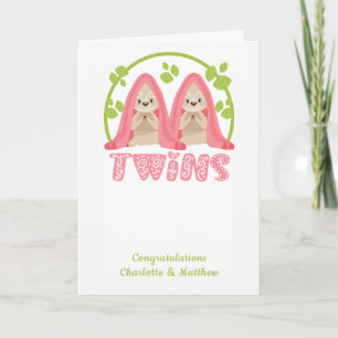 Carte Jote Sloth Deux Filles Nouveau Twin Baby