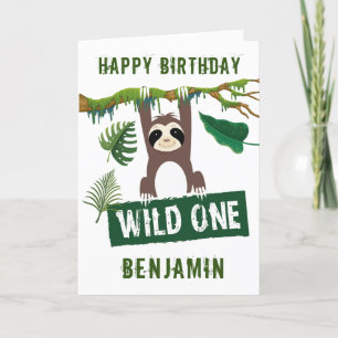 Carte Jote Sloth Premier Anniversaire