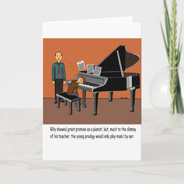 Carte Jouer De La Musique Par Oreille (Devant)