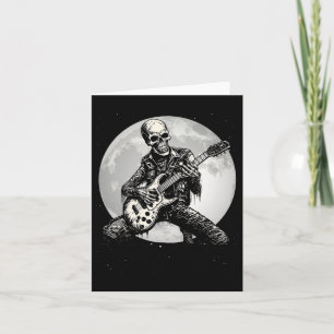 Carte Jouer Guitar Punk Rock Musique Halloween Hommes En