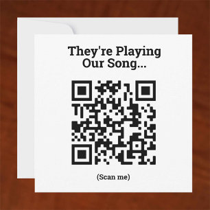 Carte Jouer notre chanson - QR Code Design