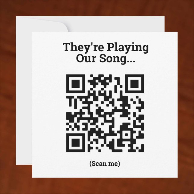 Carte Jouer notre chanson - QR Code Design (Créateur téléchargé)