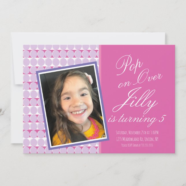 Carte Jouets Pop Sensory Anniversaire (Devant)