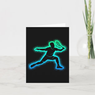 Carte Joueur Badminton Navette Hommes Enfants Badminton