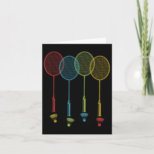 Carte Joueur Badminton Team Shuttle Coach Match Badminto