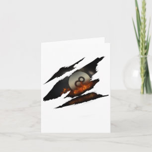 Carte Joueur Billard Ll 8 Ll Fire Scar Vintage