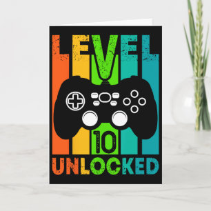 Carte Joueur d'Anniversaire Garçon Ou Gamer Fille - Nive