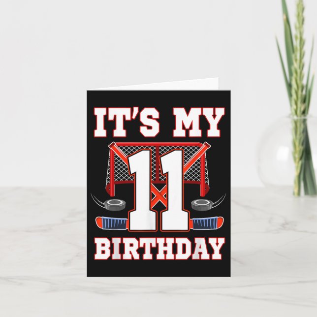 Carte Joueur de 11e anniversaire de hockey sur glace 11  (Devant)