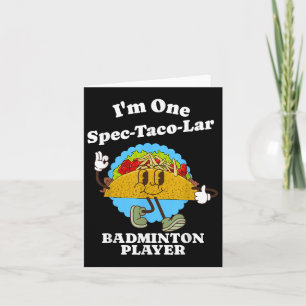 Carte Joueur de badminton Citation drôle d'appréciation 