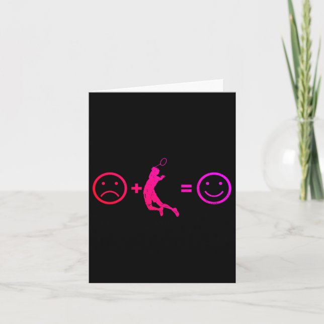 Carte Joueur de badminton en simple hommes  (Devant)