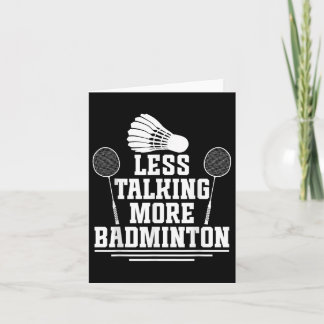 Carte Joueur de badminton Volant de badminton moins parl