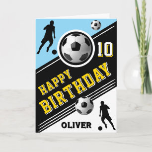 Carte Joueur de ballon de football moderne Anniversaire