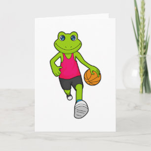 Carte Joueur de basket-ball de grenouille