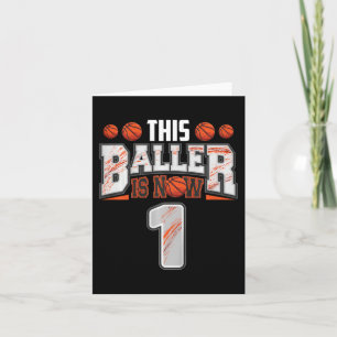 Carte Joueur de basket-ball enfant garçon de 1 an Basket