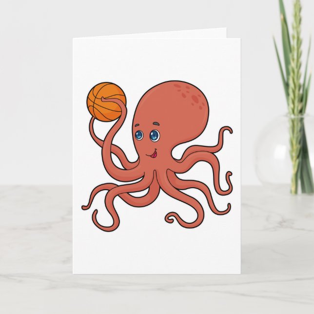 Carte Joueur de basket-ball Pieuvre (Devant)