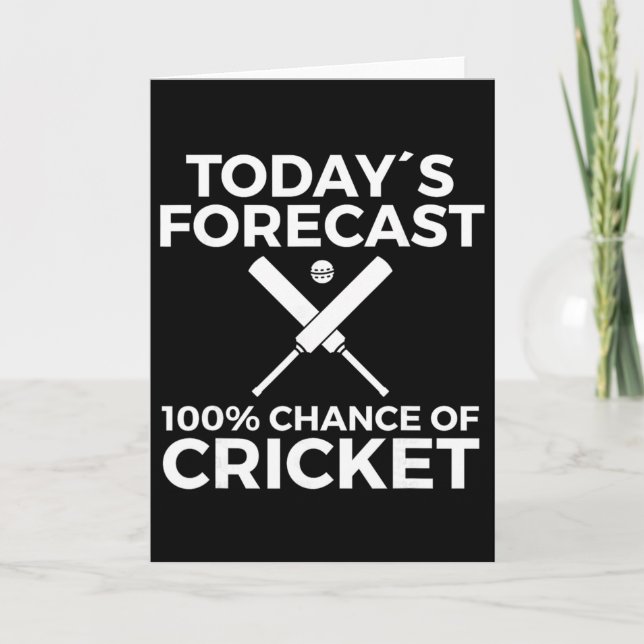 Carte Joueur de cricket  (Devant)