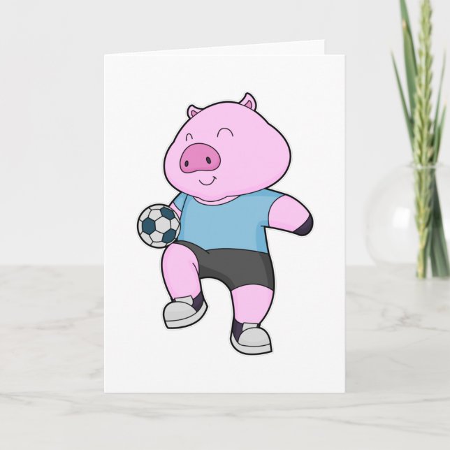 Carte Joueur de football Pig (Devant)