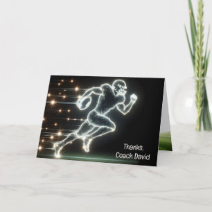 Carte Joueur De Football Pour Coach Merci