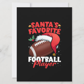 Carte Joueur de football préféré de Santa's Pajama