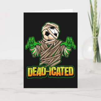 Carte Joueur de football Zombie Football effrayant Hallo