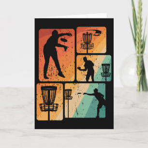 Carte Joueur de golf à disque drôle Cool disque volant S