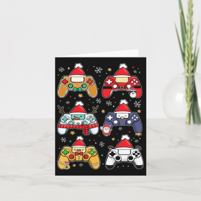 Carte Joueur de Noël contrôleur Jeu de Noël Hommes garço (Devant)