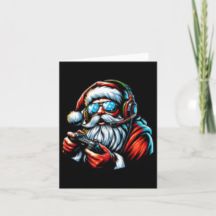 Carte Joueur de Noël Jeu Vidéo Garçons Père Noël Xmas 1