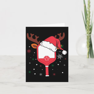 Carte Joueur de Pickleball Noël Reindees Noël