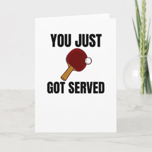 Carte Joueur de tennis de table cadeaux Ping Pong Coach 