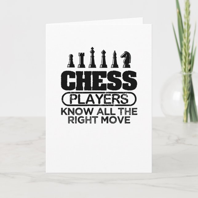 Carte Joueur d'échecs (Devant)