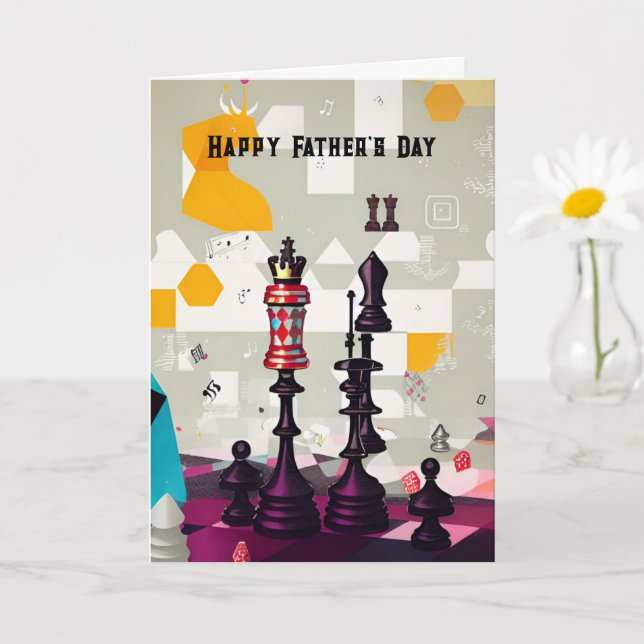 Carte Joueur d'échecs Père Frère Ami Personnalisable Ca (Petite plante)