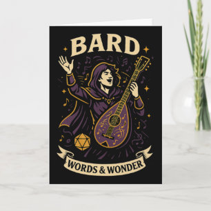 Carte Joueur Rpg Rd D20 Dés Fou Nerd Hommes Femmes Enfan
