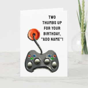 Carte Joueur vidéo Anniversaire