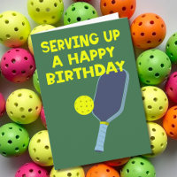 Joueurs de Pickleball Message personnalisé Anniver