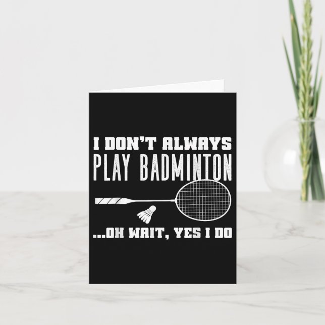 Carte Joueuse de badminton Badminton Hommes femmes Joueu (Devant)